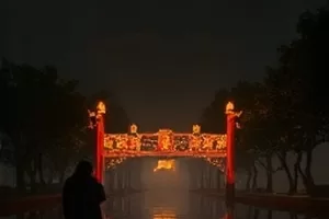 剧集《零点放映》封面,老式放映机光束