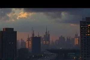 剧集《末班电车》封面,夜间电车车厢